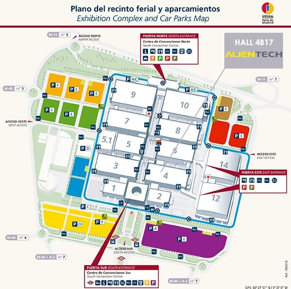 Mapa Feria de Madrid - Alientech HALL4B17
